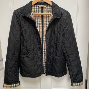 Burberry Diamond Quilted Jacket Black Small